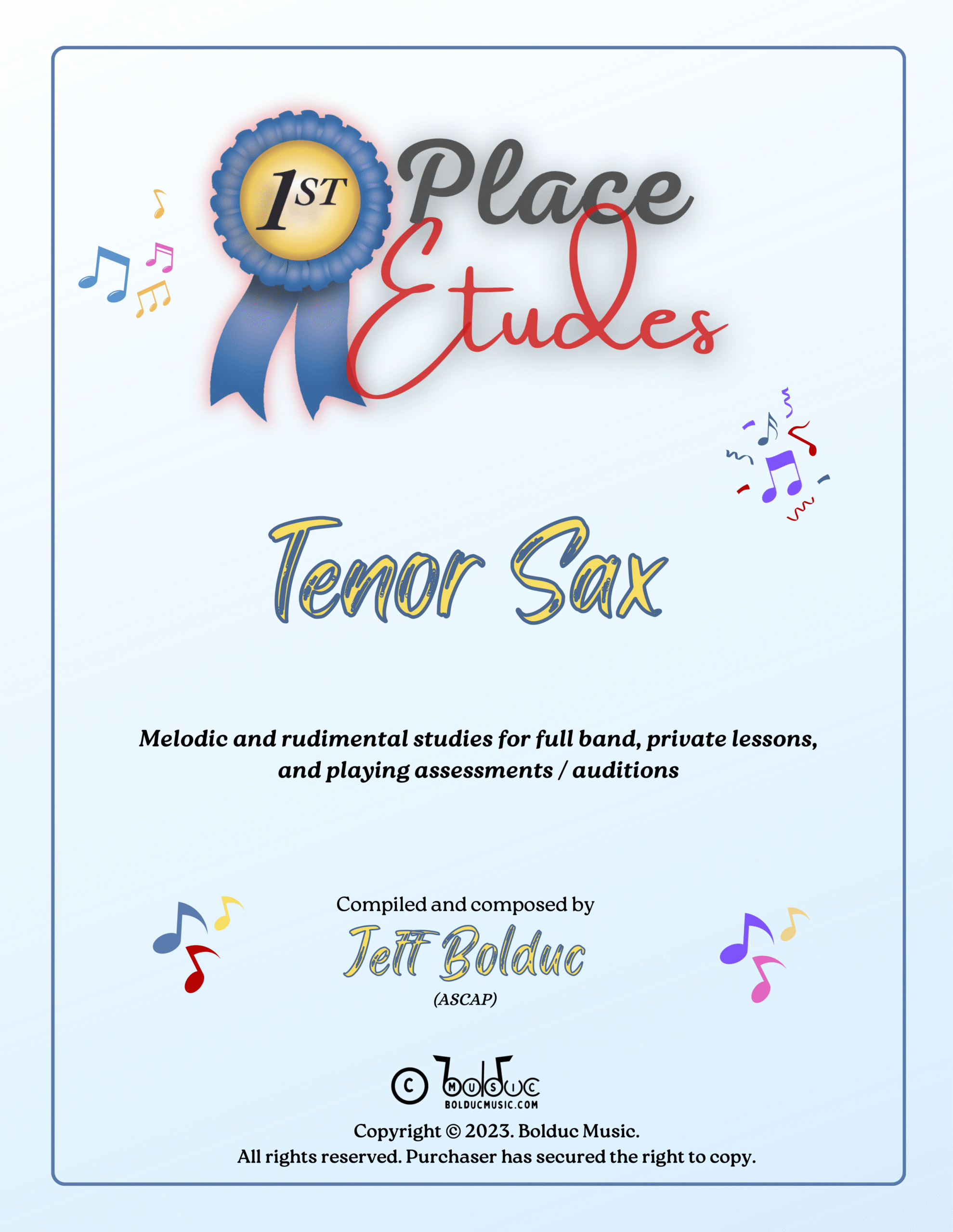 Etudes Tenor Sax Cover