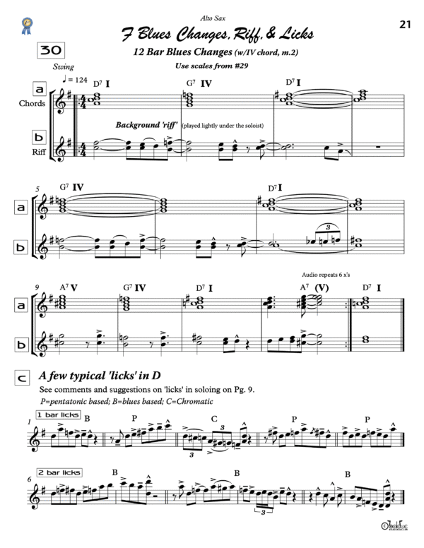 1st Place Jazz Builders Alto Sax Book - Bolduc Music