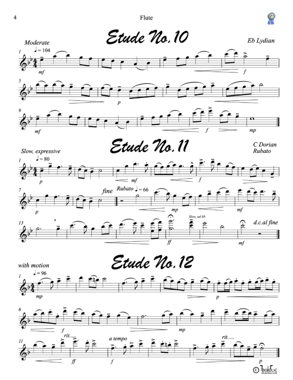1st Place Etudes Flute Book - Bolduc Music