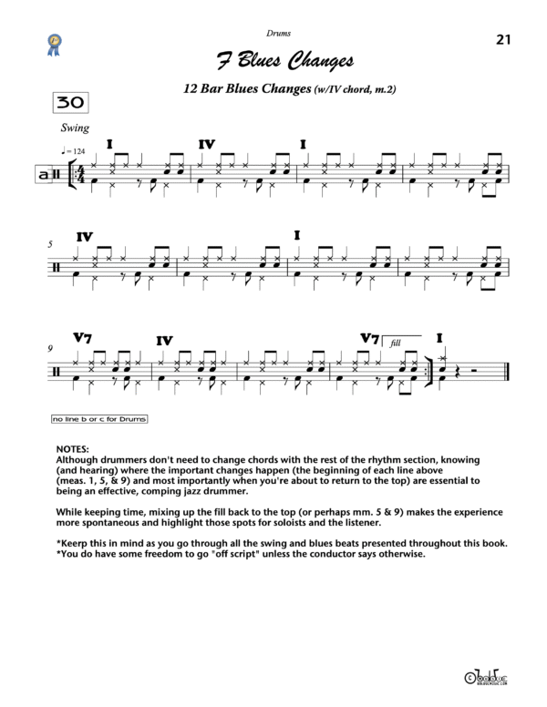1st Place Jazz Builders Drum Set Book - Bolduc Music