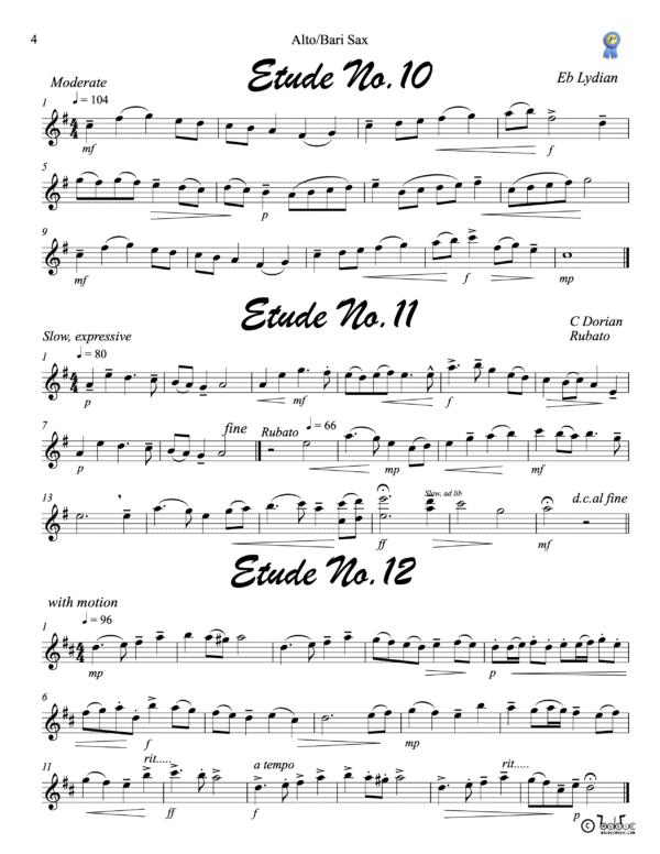 Etudes Alto-Bari Sax page 4