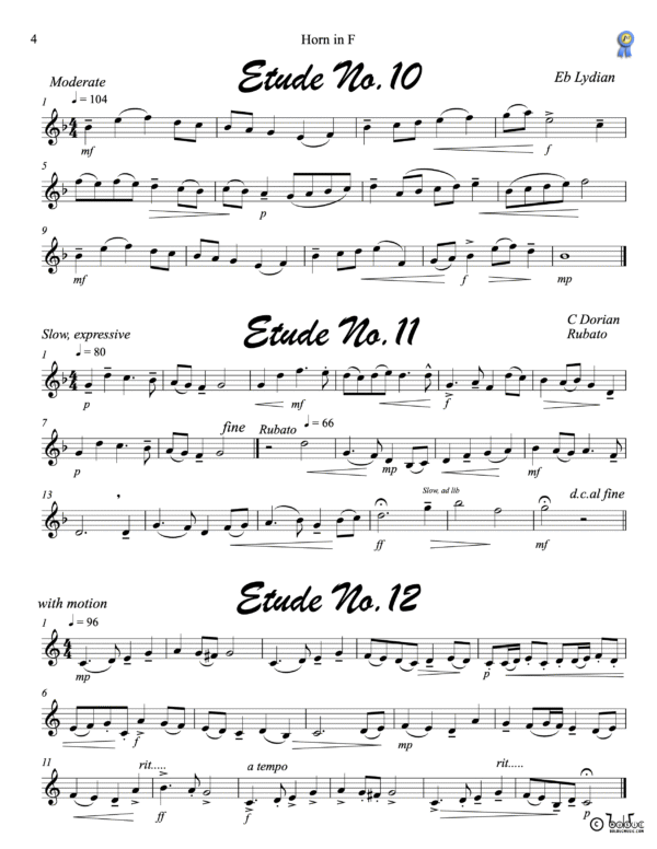 Etudes Horn Book page 4