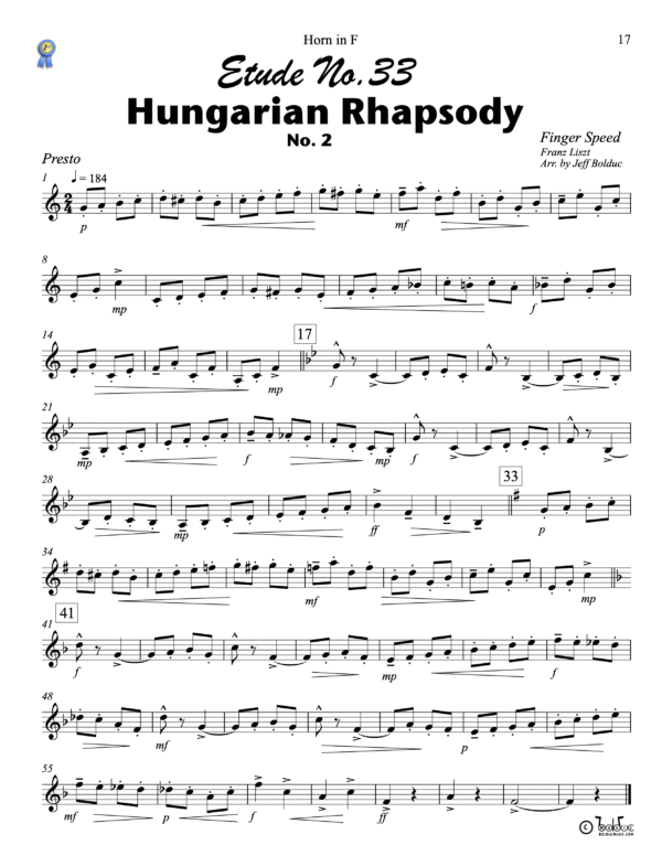 Etudes Horn Book page 17