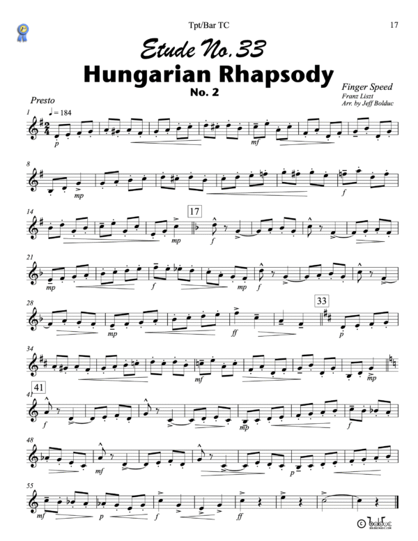 Etudes Trumpet page 17
