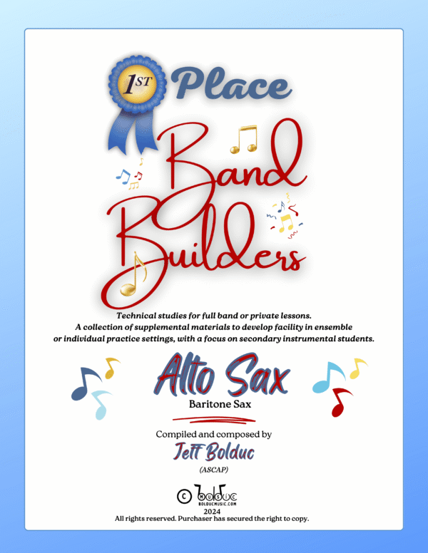 ALTO SAX Book - Bolduc Music