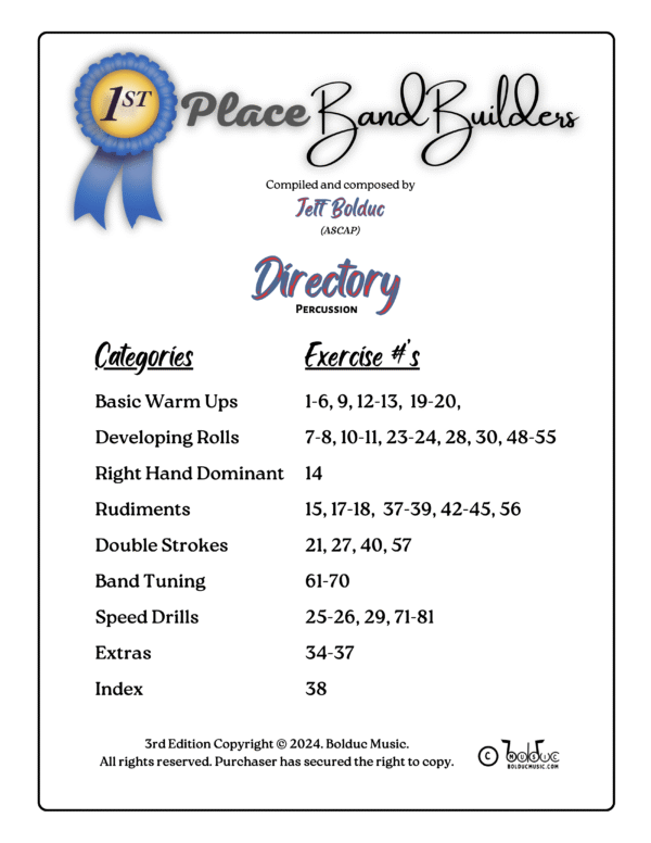 Band Builders Percussion Directory