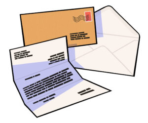 letter with envelope pic