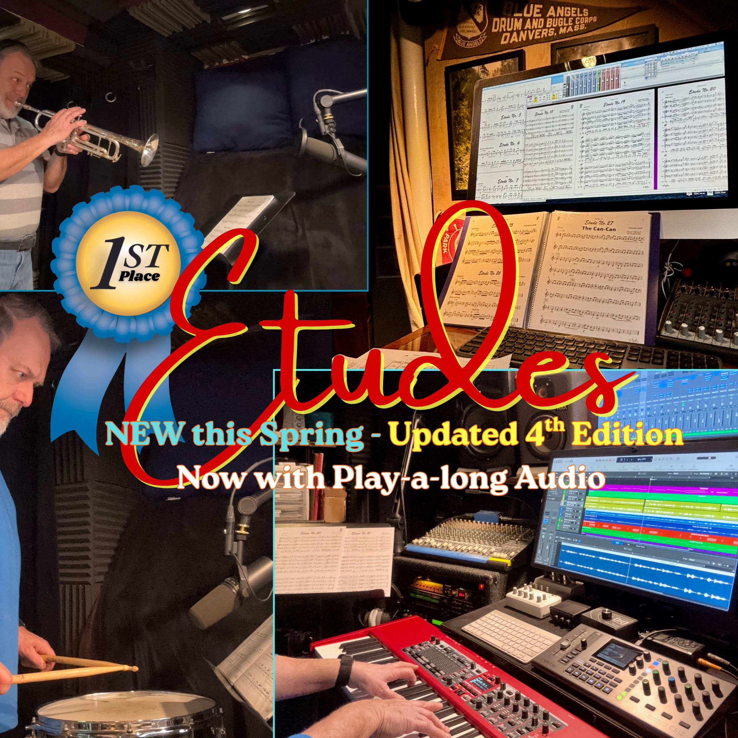 Pics of the 1st Place Etudes recording sessions